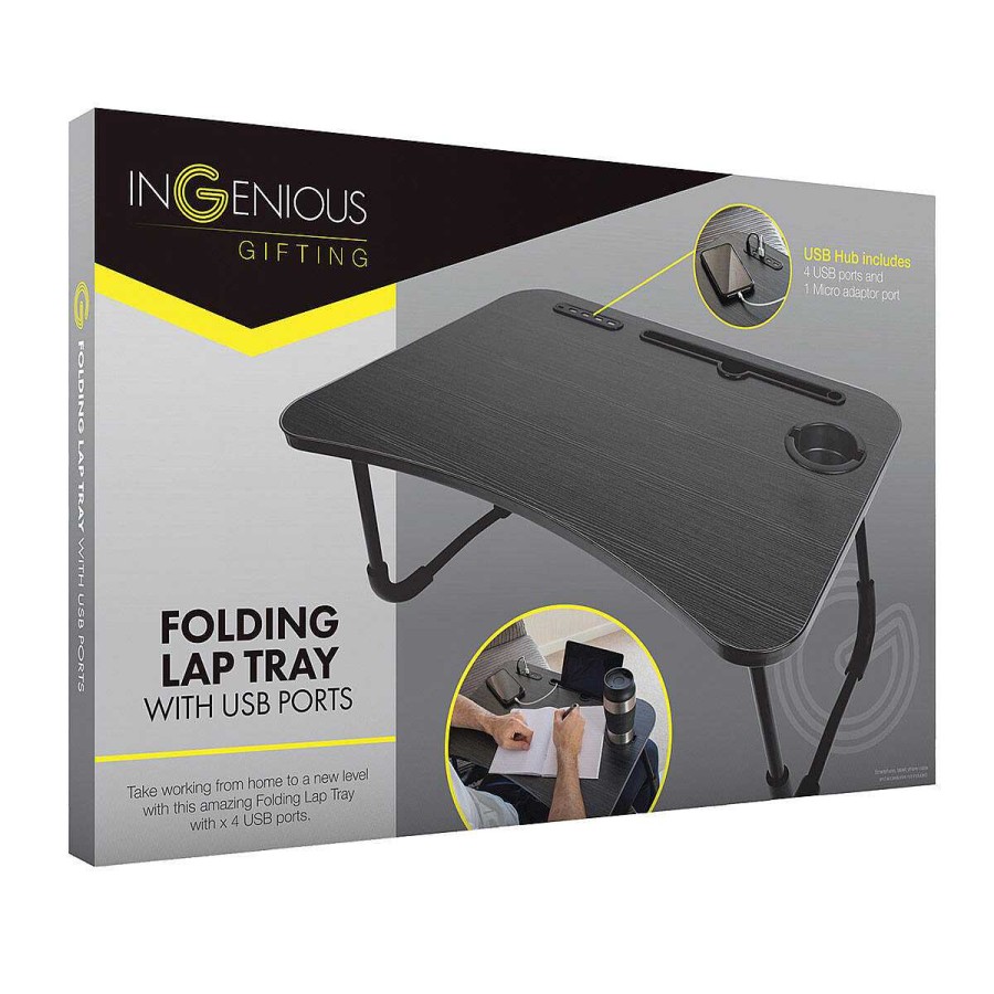 Smartphone & Laptop Gadgets | The Source The Source Folding Lap Tray With Usb Port