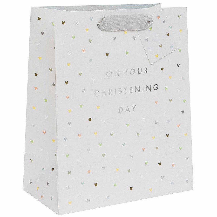 Gift Wrap | Glick Glick 'On Your Christening' Large Gift Bag