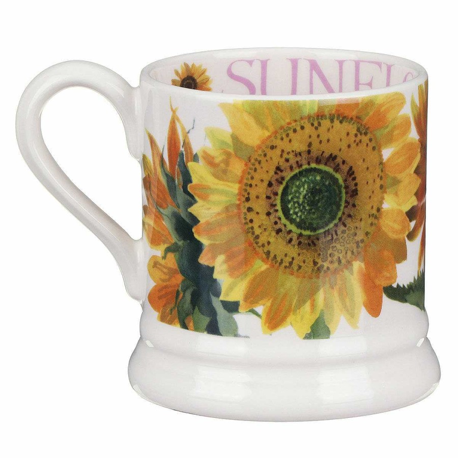 Mugs | Emma Bridgewater Emma Bridgewater Flowers Sunflower Half Pint Mug