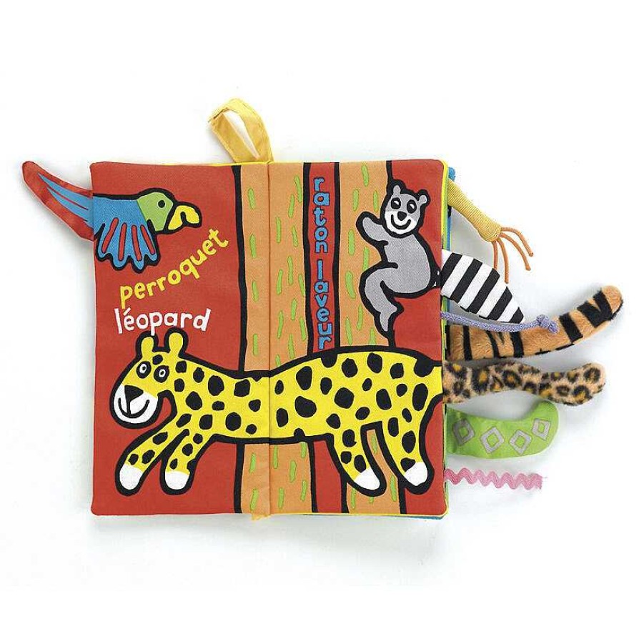 For Children | Jellycat Jellycat Jungly Tails Soft Fabric Book