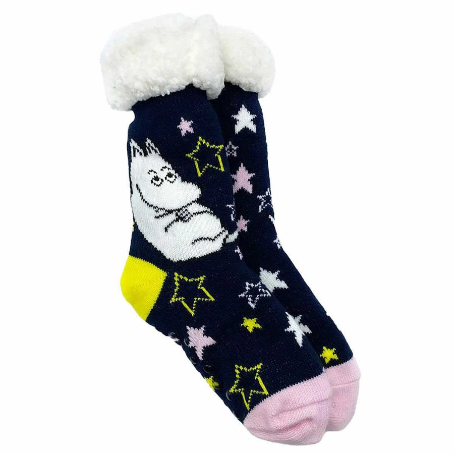 Socks | House Of Disaster House Of Disaster Moomin 'Star' Fluffy Slipper Socks