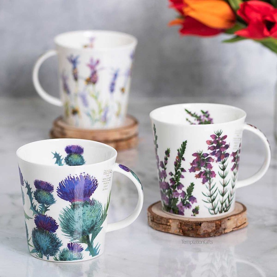 Mugs & Tea Cups | Dunoon Dunoon Scottish Thistle Cairngorm Shape Mug