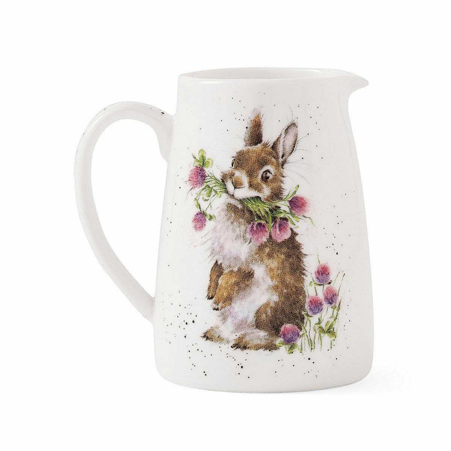 Jugs | Wrendale Wrendale 'Head Clover Heels' Rabbit 8Cm Posy Jug