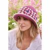 Clothing | Pachamama Pachamama Woodstock Plum Cotton Bucket Hat