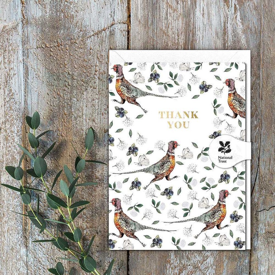 Thank You | Toasted Crumpet Toasted Crumpet Pheasants White Mini Thank You Card