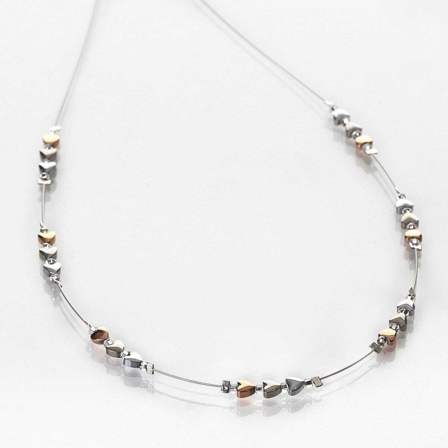 Bridal Jewellery | Carrie Elspeth Carrie Elspeth Cariad Hearts Spaced Necklace