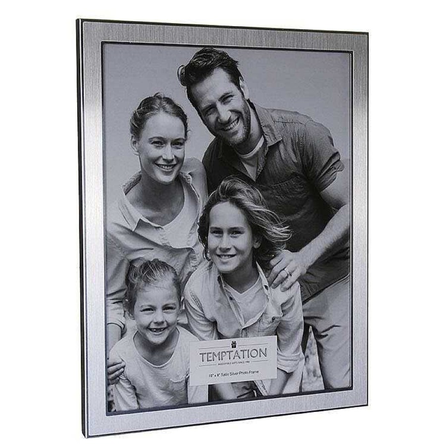 Photo Albums & Frames | Temptation Temptation Silver Edged Photo Frame 8X10