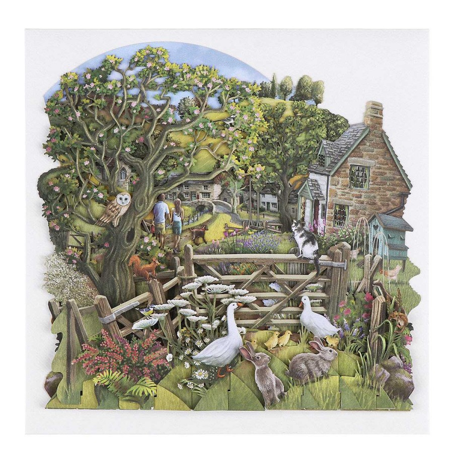 Animals & Birds Cards | Me & McQ Me & Mcq 'Countryside' 3D Greetings Card