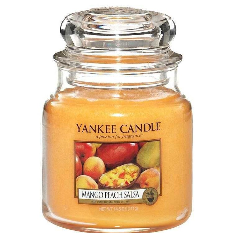 Home Fragrance | Yankee Candle Yankee Candle Mango Peach Salsa Medium Jar Candle