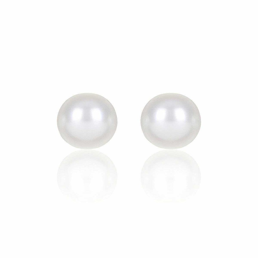 Anniversary | Elements Elements Freshwater Pearl 7Mm Boxed Stud Earrings