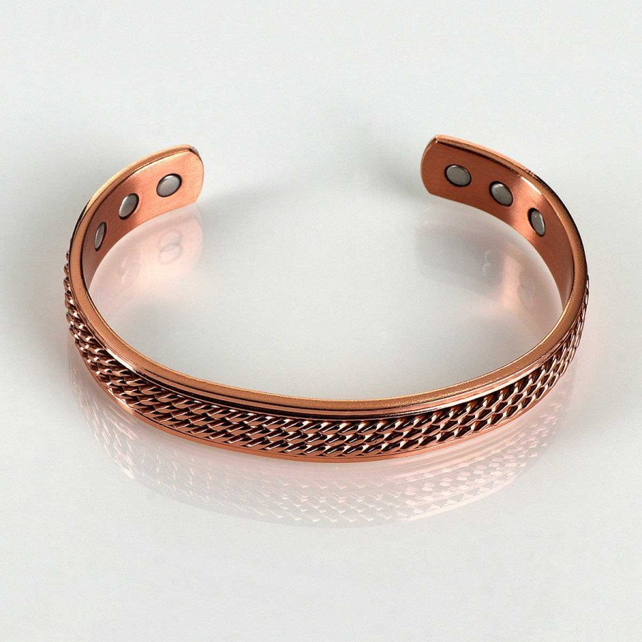 For Men | Equilibrium Equilibrium Men'S 3 Rope Copper Bangle