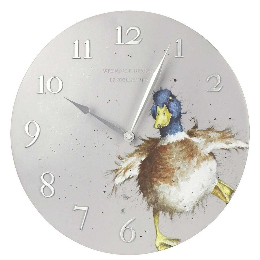 Clocks & Alarms | Wrendale Wrendale 'A Waddle And A Quack' Duck Wall Clock