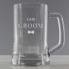 Personalised / Experience | Temptation Gifts Personalised Groom Pint Stern Tankard