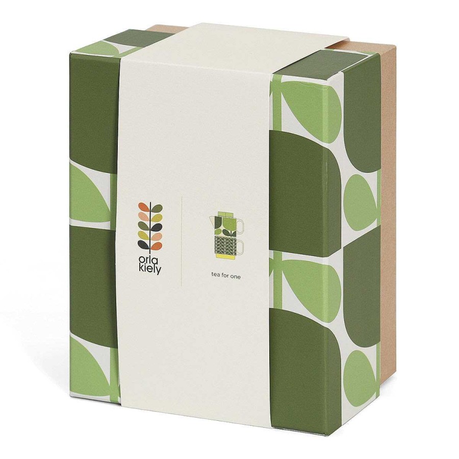 Teapots & Coasies | Orla Kiely Orla Kiely Block Flower Fern Stackable Tea For One