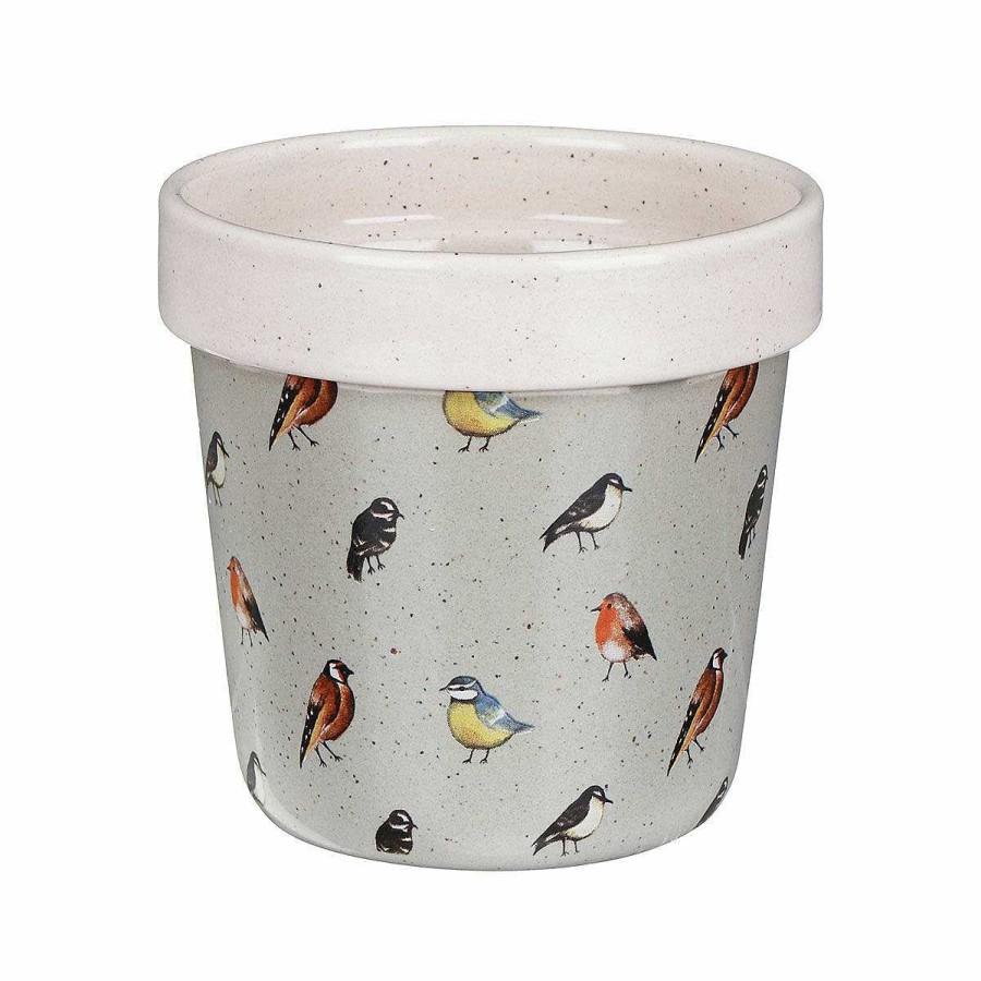 Planters | Widdop & Co Widdop & Co Country Living 'Blooming Lovely' Garden Birds Set Of Two Ceramic Planters