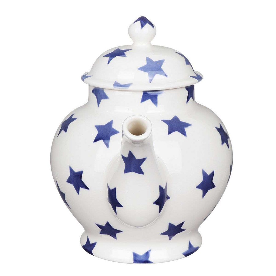 Teapots & Coasies | Emma Bridgewater Emma Bridgewater Blue Star 4 Mug Teapot Boxed