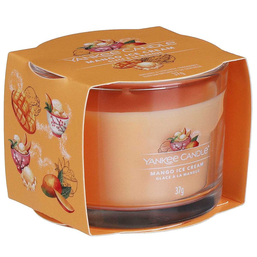 Aromatherapy | Yankee Candle Yankee Candle Mango Ice Cream Single Signature Filled Votive