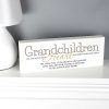 Grandad | Temptation Gifts Personalised Grandchildren Wooden Block Sign