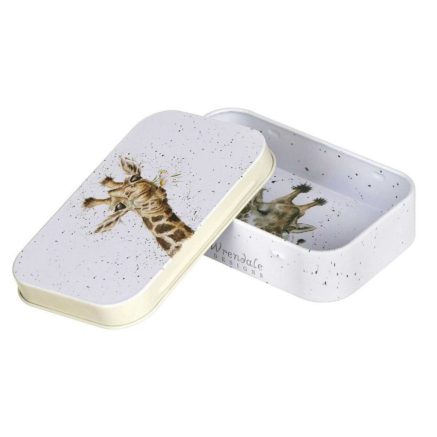 Storage Tins | Wrendale Wrendale 'Flowers' Giraffe Keepsake Tin