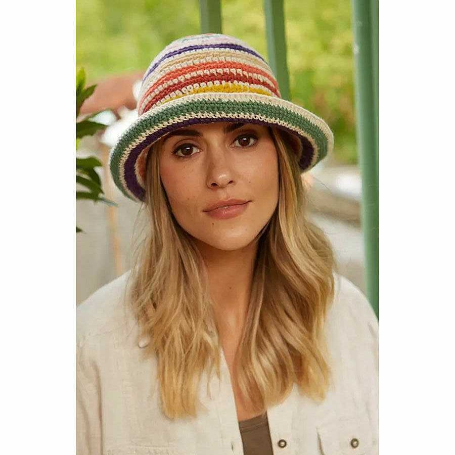 Clothing | Pachamama Pachamama Hoxton Stripe Cotton Bucket Hat