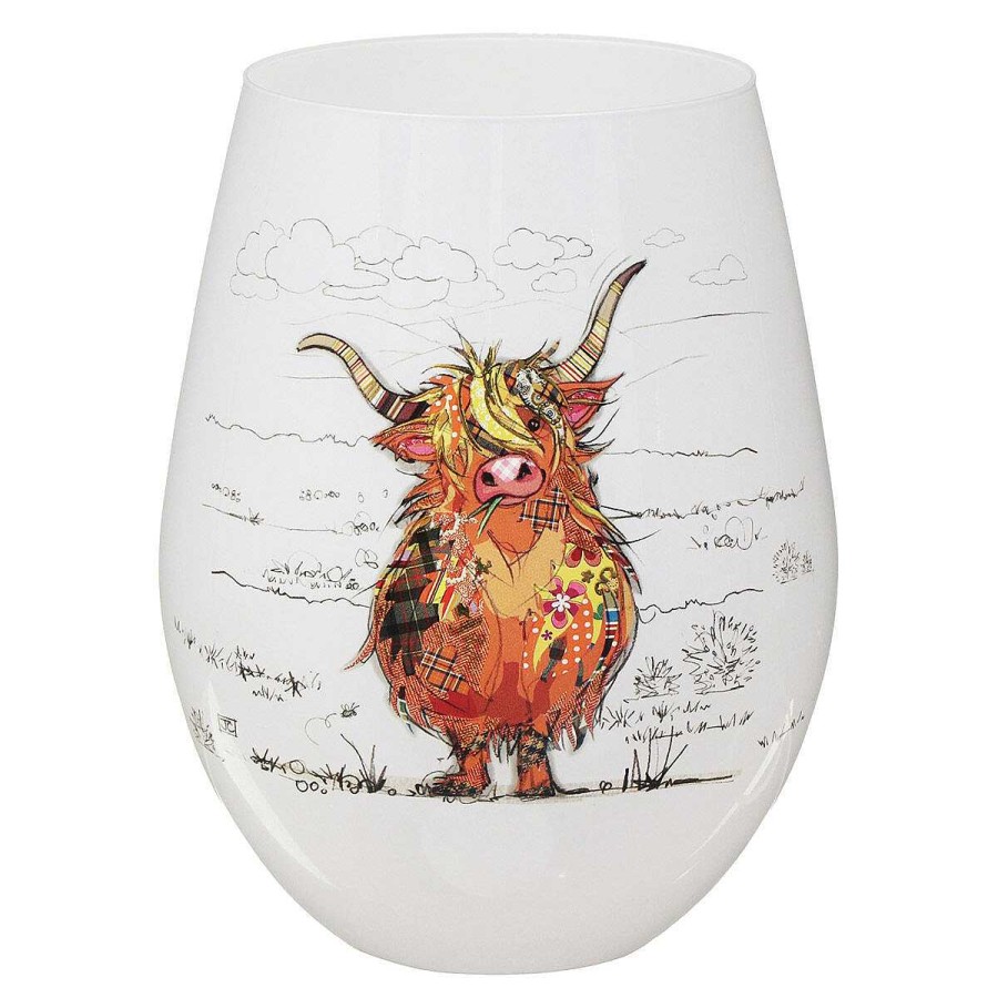 Glassware | Bug Art Bug Art Highland Hamish Cow Stemless Glass