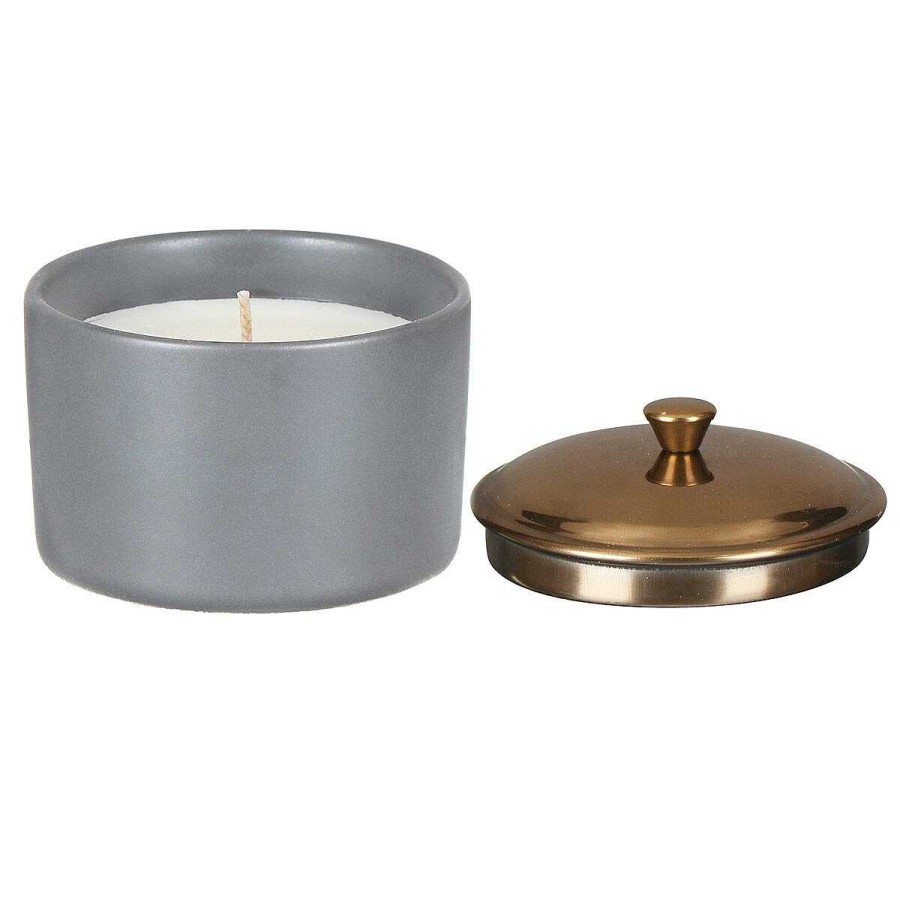 Ceramic Candles | Paddywax Paddywax Hygge 141G Vetiver & Cardamom Grey Ceramic Soy Candle