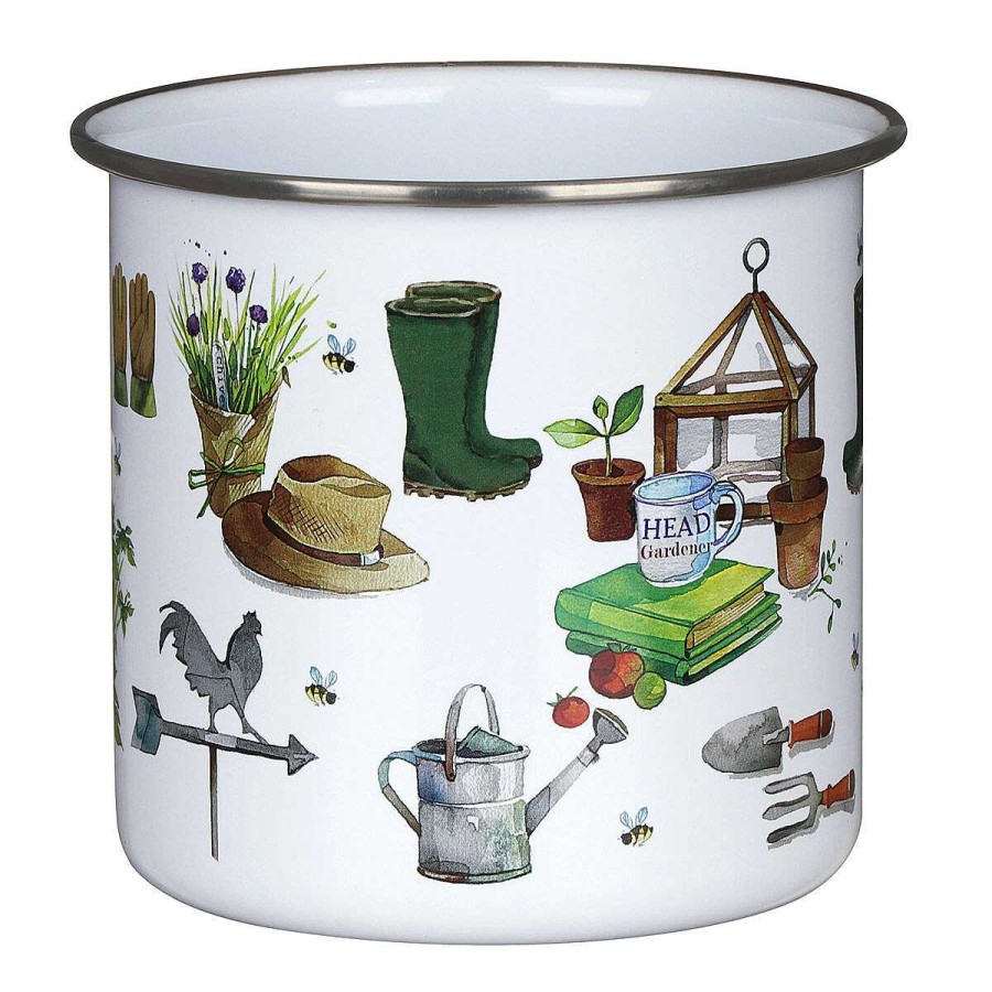 Gardening Accessories | Temptation Gifts Green Fingers Metal Mug