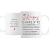 Personalised / Experience | Temptation Gifts Personalised 5 Reasons Why Mug