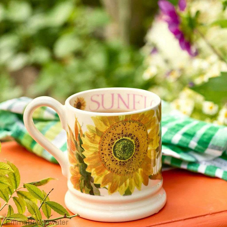 Mugs | Emma Bridgewater Emma Bridgewater Flowers Sunflower Half Pint Mug