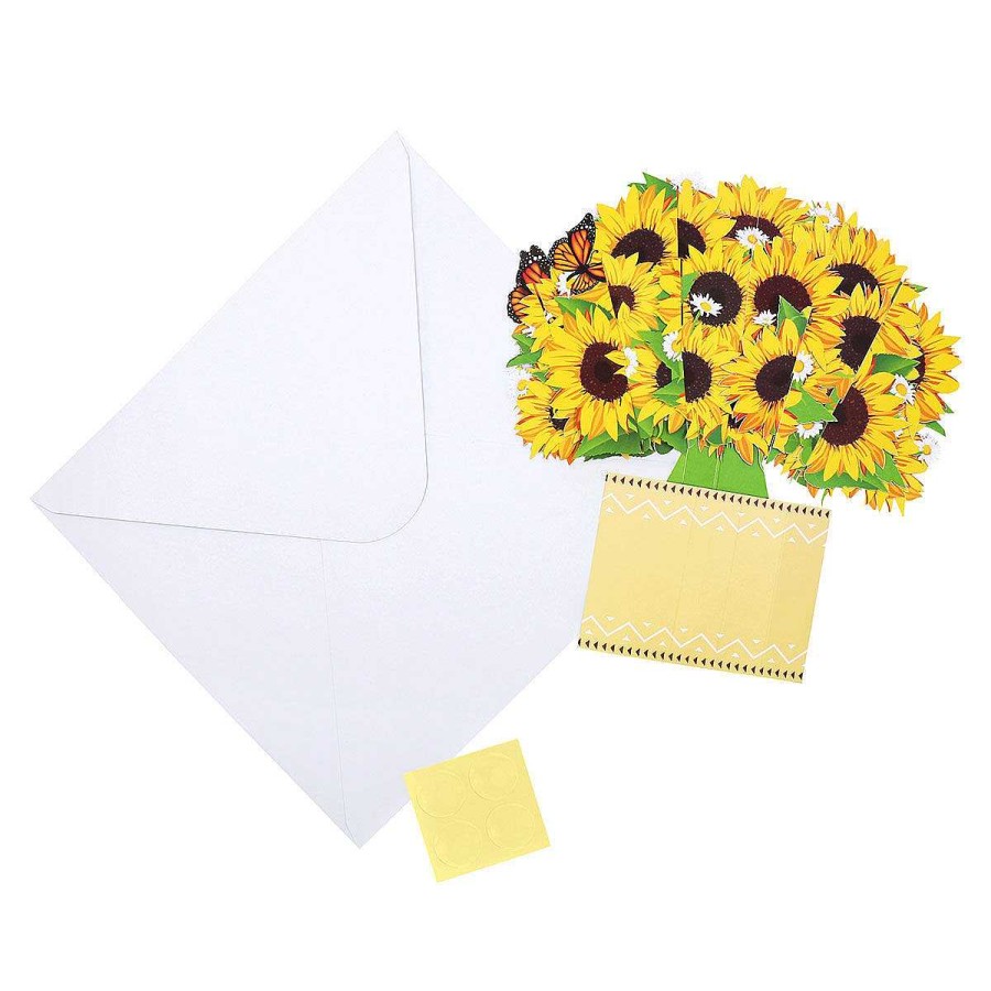 Floral Cards | Origamo Origamo Florever 'Sunflowers' Large Pop-Up Flower Bouquet Card