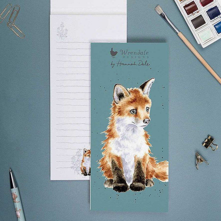 Magnetic Fridge Pads | Wrendale Wrendale 'Contemplation' Fox Magnetic Shopping Pad