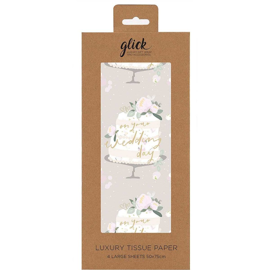 Gift Bags, Tags & Ribbons | Glick Glick Stephanie Dyment Wedding Cake Tissue Paper