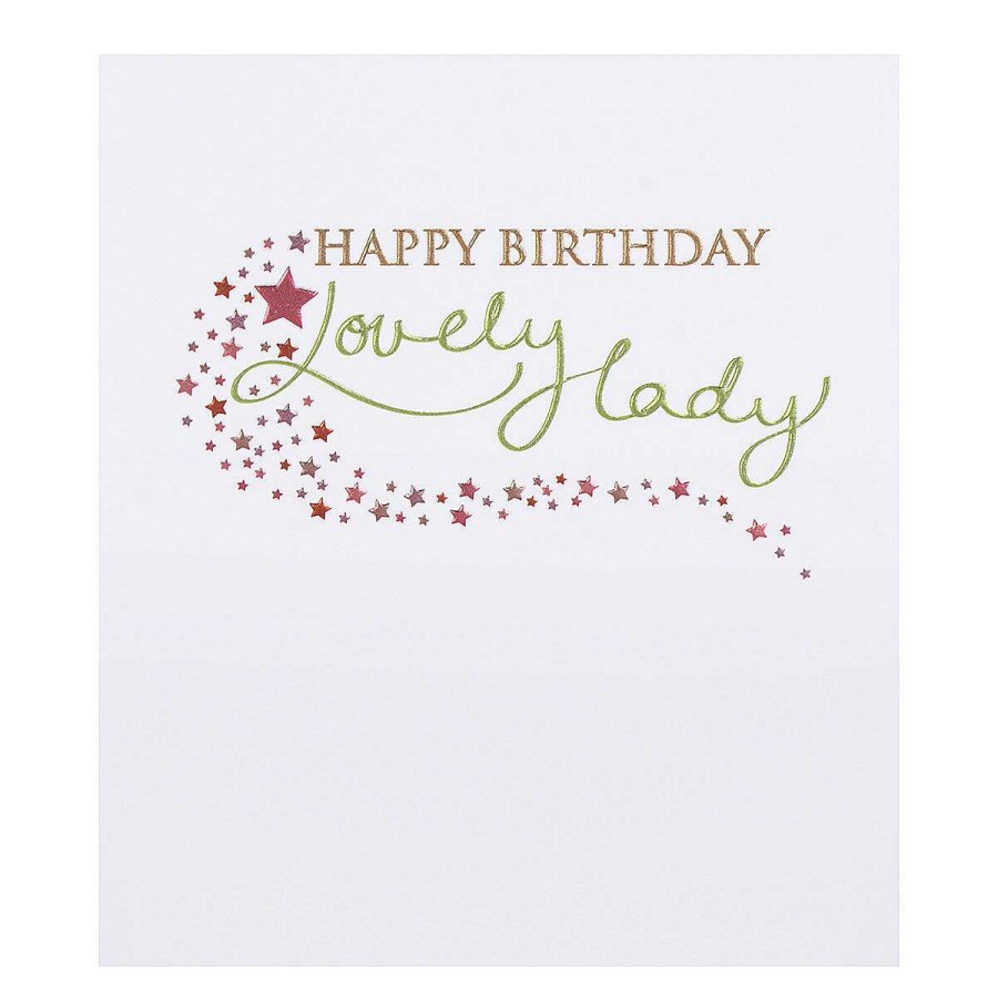 Cards For Her | Paperlink Paperlink Mimosa Lovely Lady Stars Birthday Card