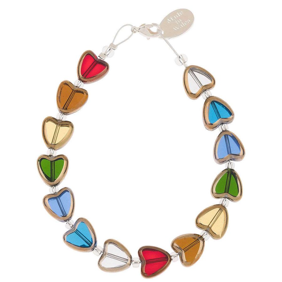 Bracelets | Carrie Elspeth Carrie Elspeth Multi Gold Edged Hearts Bracelet