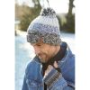 Styles | Pachamama Pachamama Men'S Bruges Blue Bobble Beanie Hat