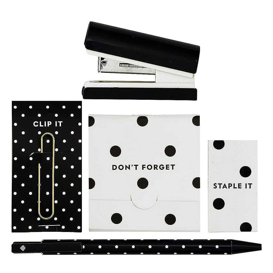 Pencil Cases | Kate Spade New York Kate Spade New York Black & White Spade Dot Mini Accessory Set