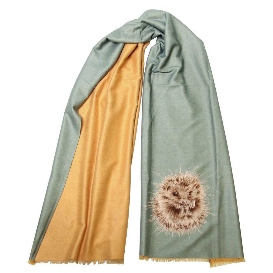 Scarves | Wrendale Wrendale 'Awakening' Hedgehog Winter Scarf