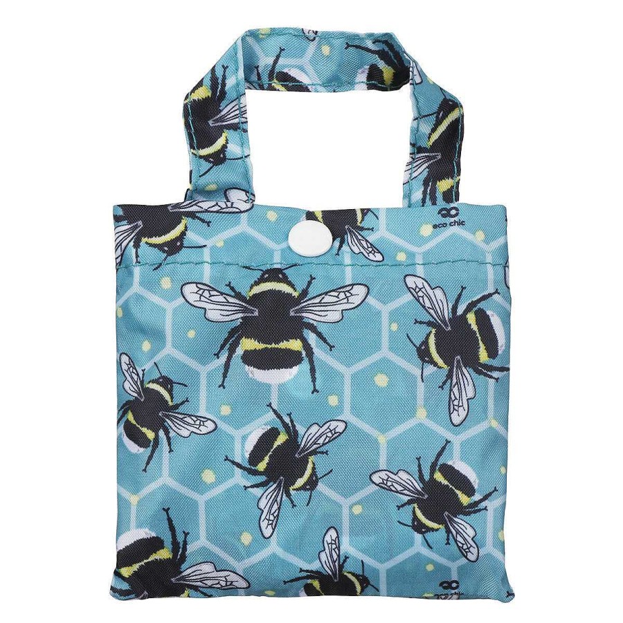 Other Accessories | Eco Chic Eco Chic Grey Bee Recycled Foldaway Shopper Bag