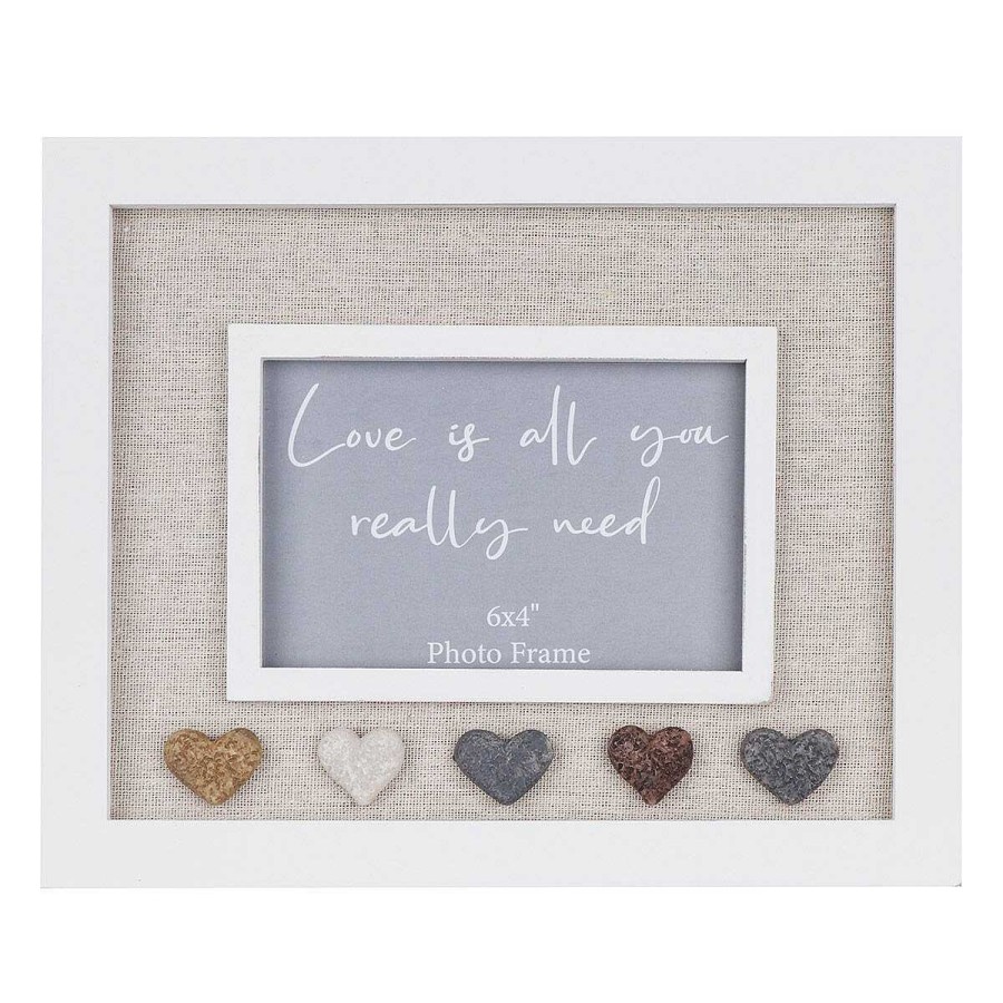 Photo Frames | Langs Langs Heart Pebbles 6X4 Photo Frame