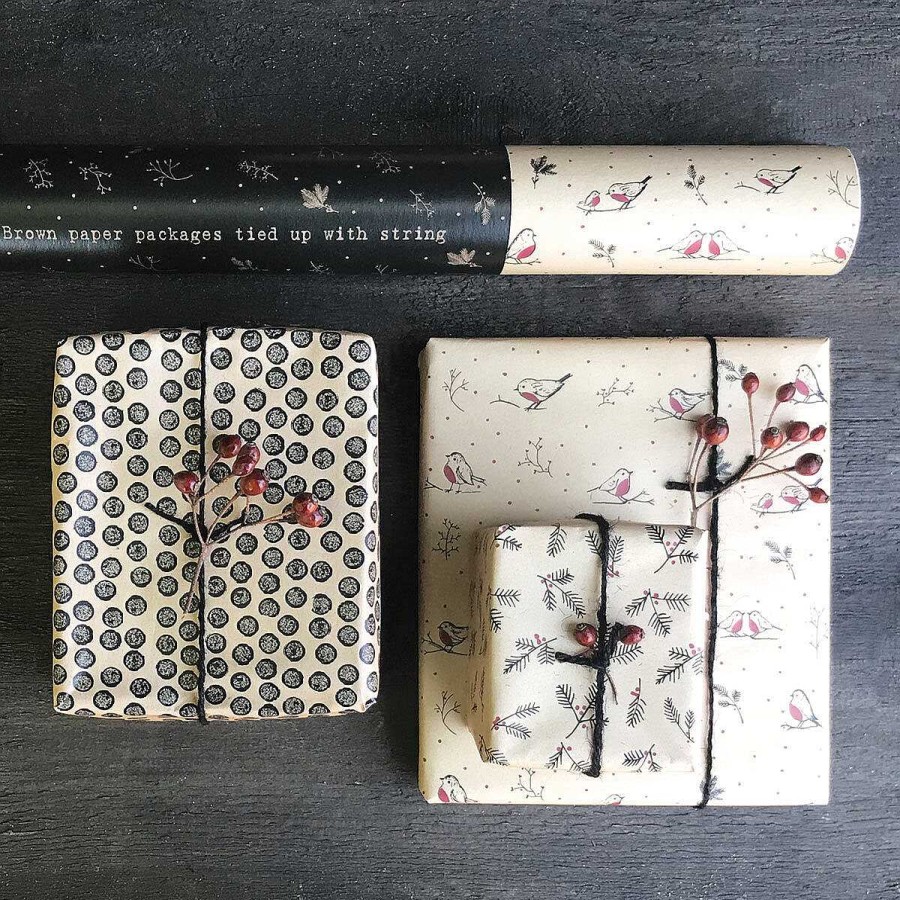 Wrapping Paper | East of India East Of India Dots Roll Of Kraft Paper