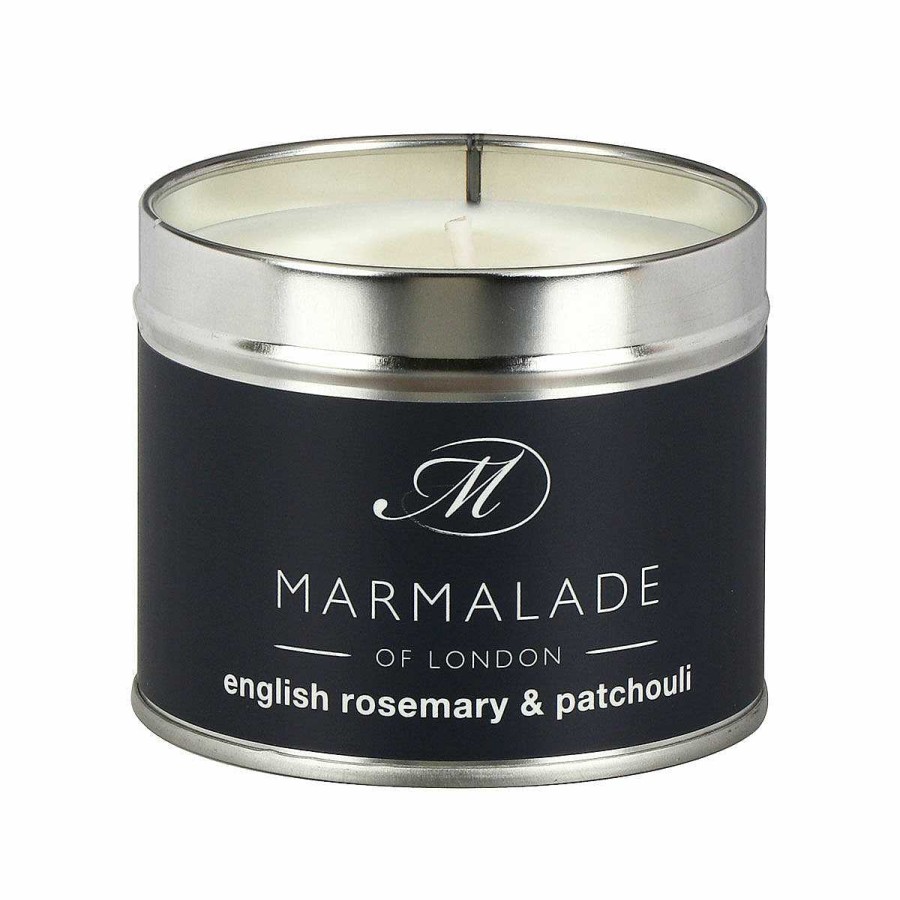 Tin Candles | Marmalade of London Marmalade Of London English Rosemary & Patchouli 210G Tin Soy Candle