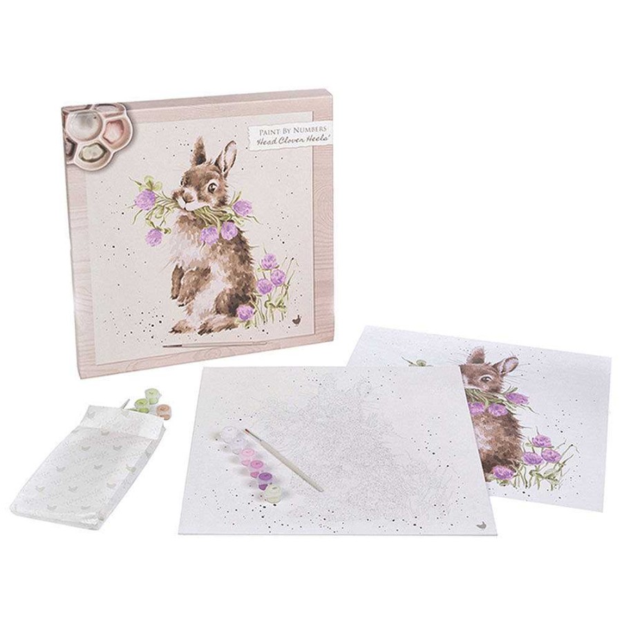 Arts & Crafts | Wrendale Wrendale Head Clover Heels Rabbit Paint By Numbers