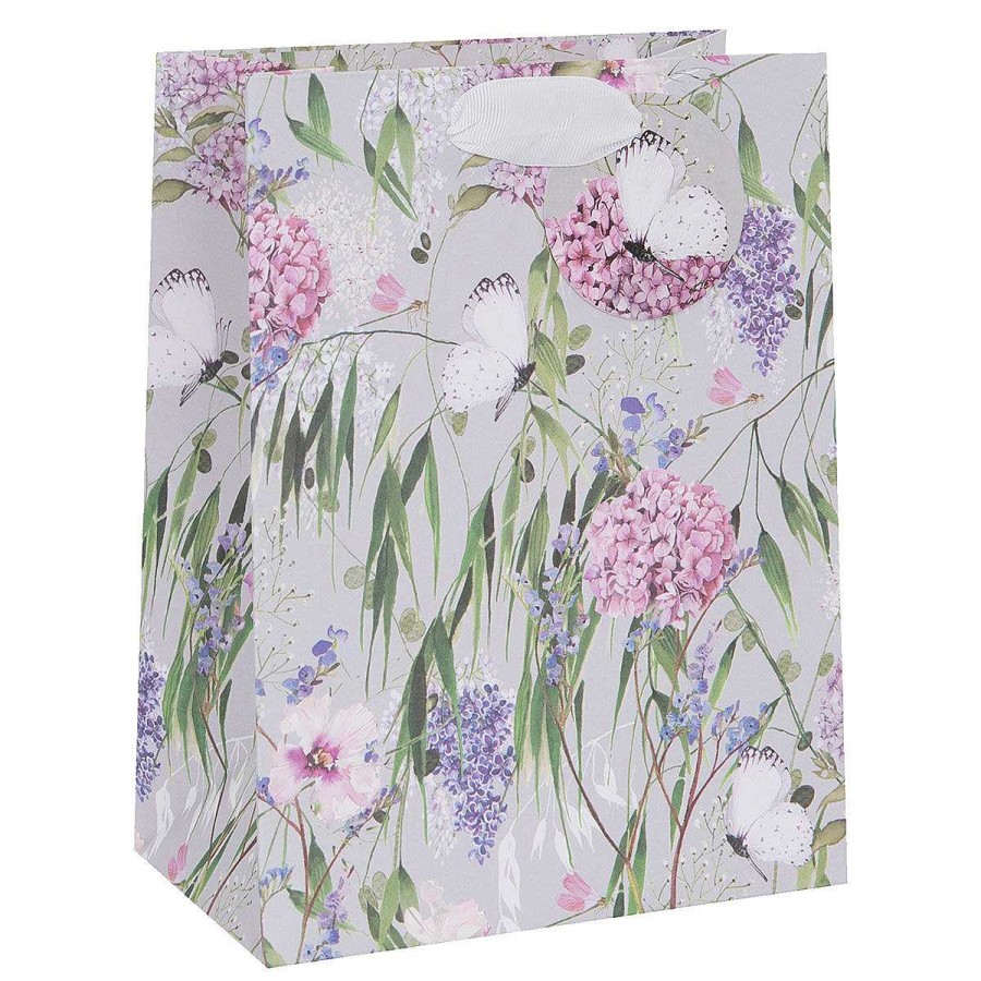 Medium Gift Bags | Glick Glick Cabbage White Butterfly Medium Gift Bag