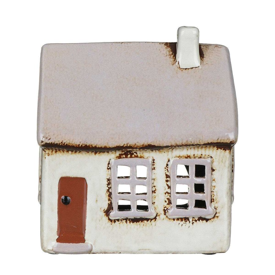 Candle Accessories | Village Pottery Village Pottery Light Grey House Tealight Holder