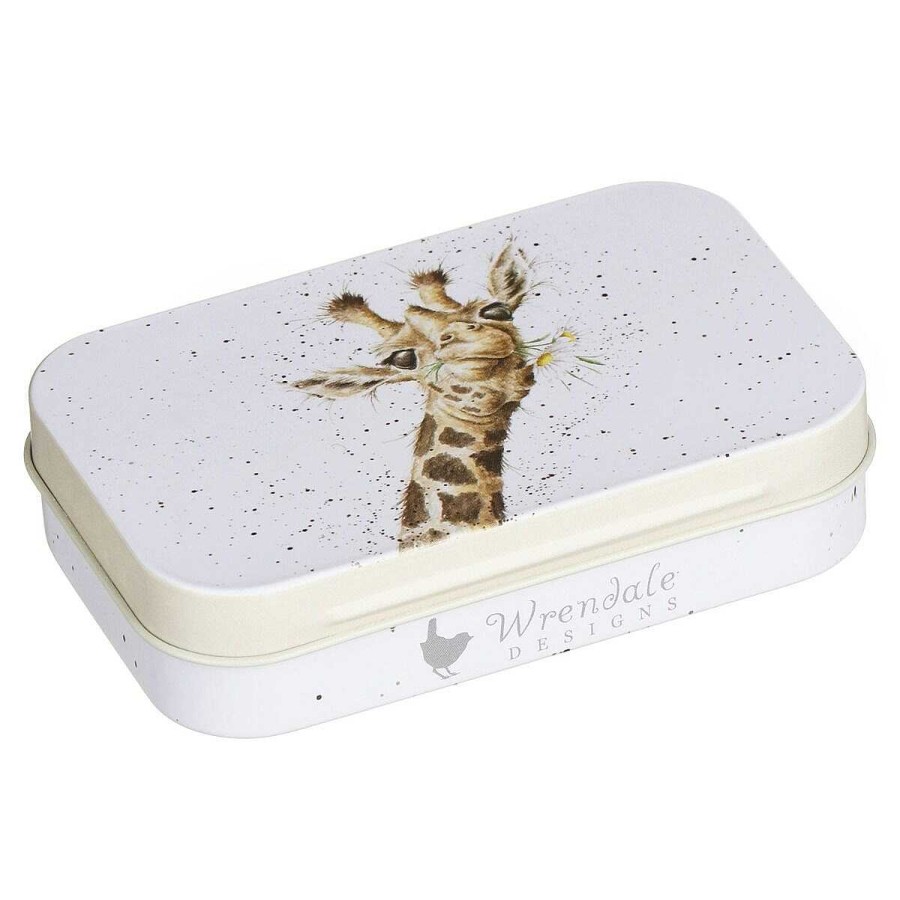 Storage Tins | Wrendale Wrendale 'Flowers' Giraffe Keepsake Tin