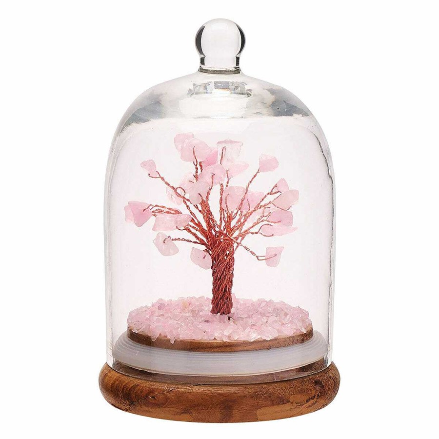 Gemstone Trees | Widdop & Co Widdop & Co Rose Quartz Gemstone Dome Tree