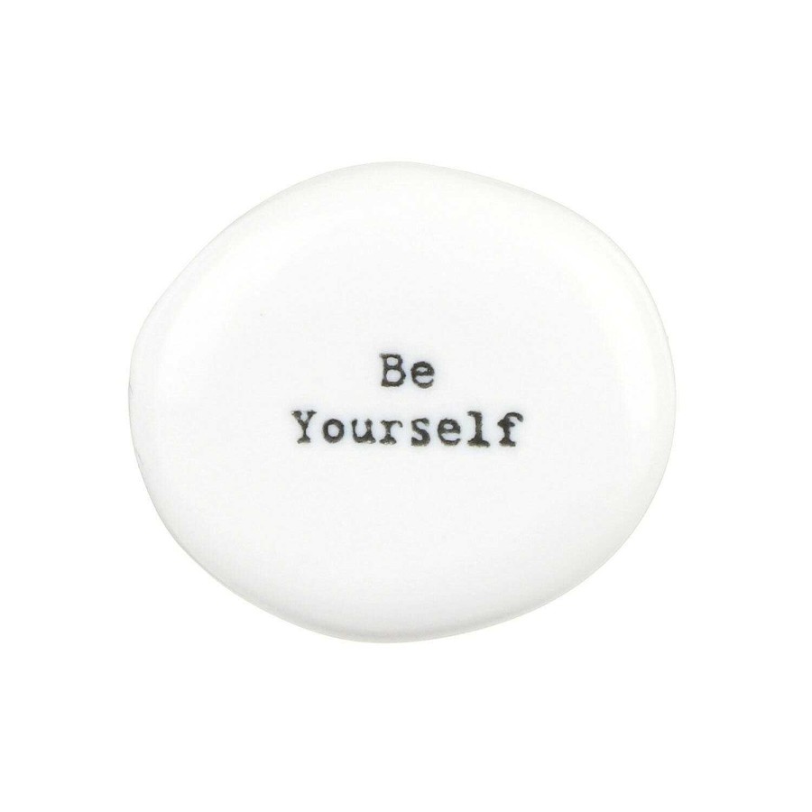 Ornaments | East of India East Of India 'Be Yourself' Porcelain Pebble