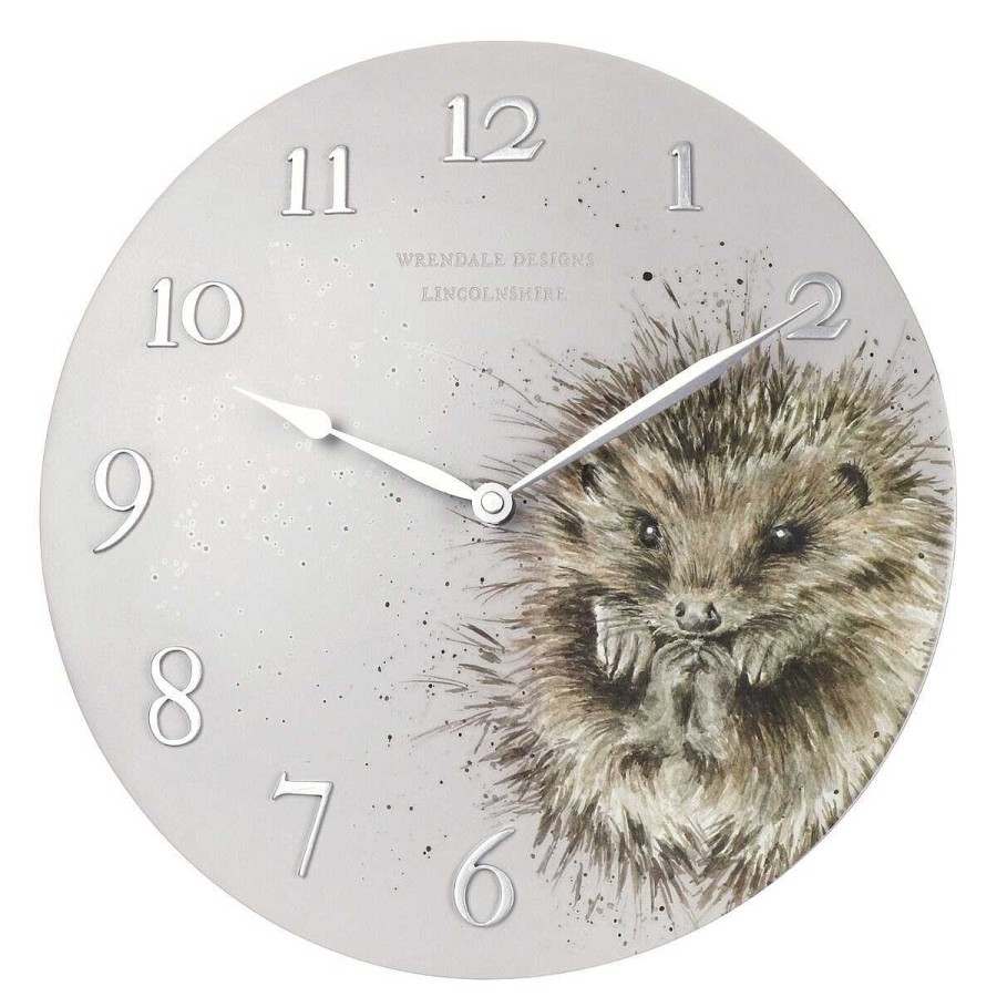 Clocks & Alarms | Wrendale Wrendale 'Awakening' Hedgehog Wall Clock