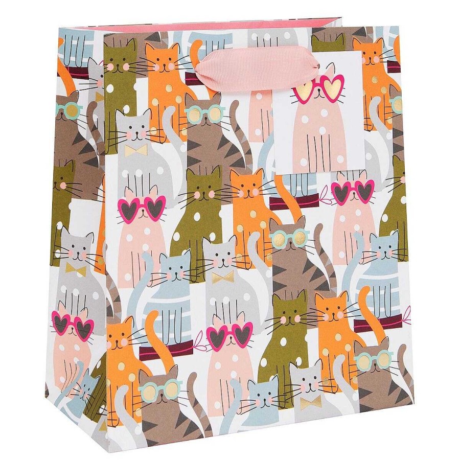 Medium Gift Bags | Glick Glick Cats Medium Gift Bag