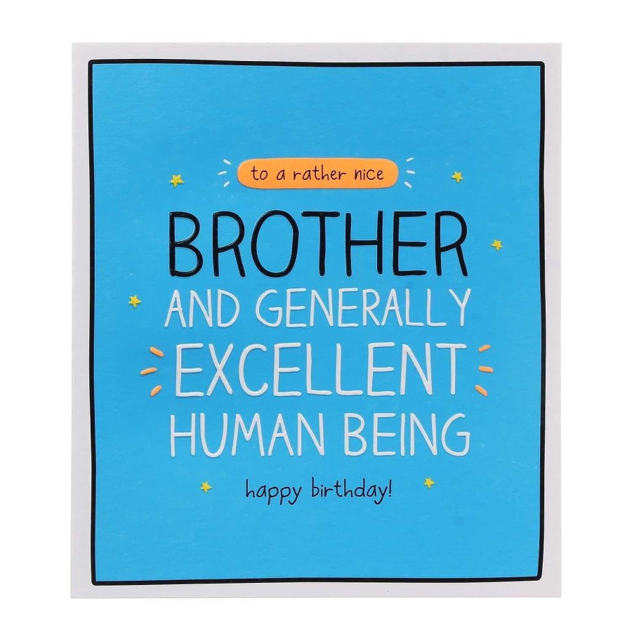 Cards For Him | Happy Jackson Happy Jackson Excellent Human Being Brother Birthday Card